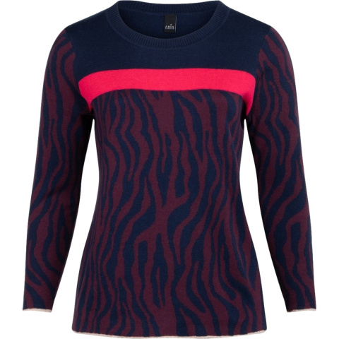 ADIA ORYGINALNY DZIANINOWY SWETER ZEBRA A604