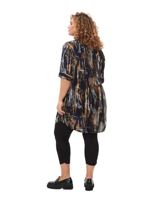 ZIZZI CZARNE LEGGINSY 3/4 MARSZCZENIE 011W ZIZZI CZARNE LEGGINSY 3/4 MARSZCZENIE 011W