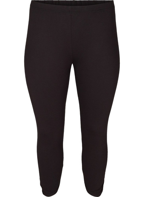 ZIZZI CZARNE LEGGINSY 3/4 MARSZCZENIE 011W ZIZZI CZARNE LEGGINSY 3/4 MARSZCZENIE 011W