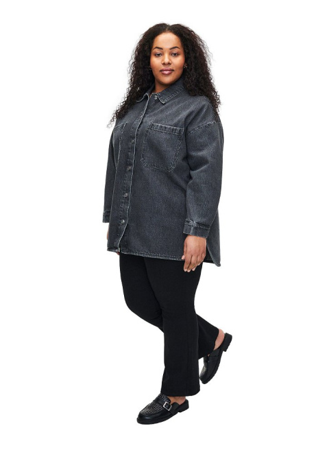 ZIZZI SZARA JEANSOWA KURTKA OVERSIZE 960A