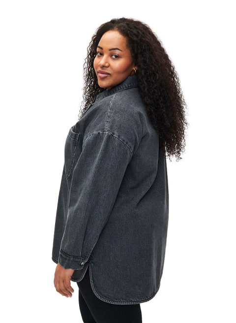 ZIZZI SZARA JEANSOWA KURTKA OVERSIZE 960A