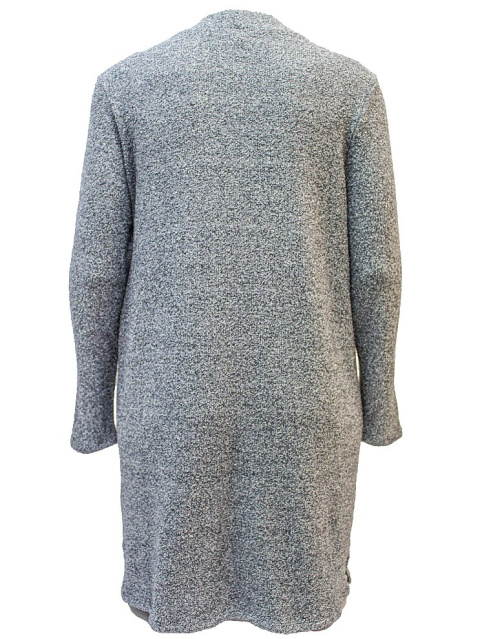 NY COLLECTION DŁUGI SZARY KARDIGAN SWETER NC01