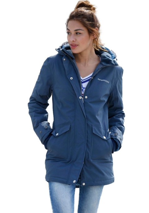 KANGAROOS GRANATOWA KURTKA PARKA ZIMA K708