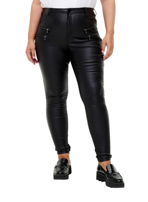 ZIZZI CZARNE SPODNIE LEGGINSY SKÓRA 125J