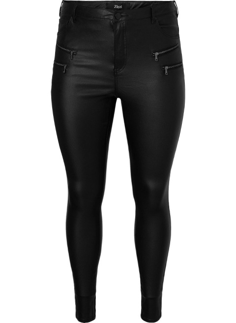 ZIZZI CZARNE SPODNIE LEGGINSY SKÓRA 125J