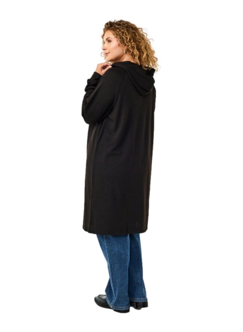 ZIZZI FANTASTYCZNA CZARNA SUKIENKA DRESOWA KAPTUR 293J