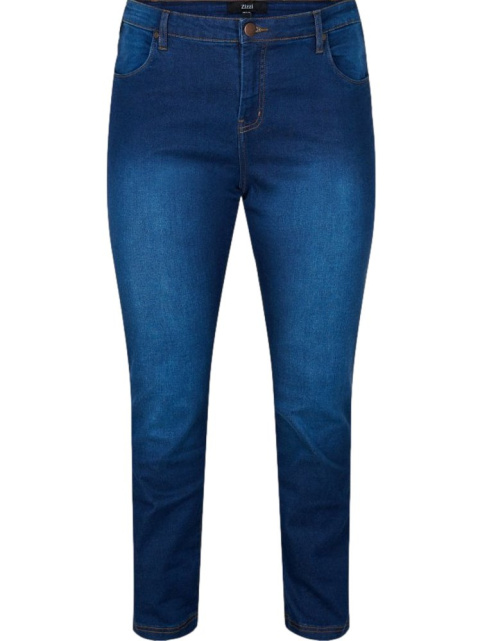 ZIZZI GRANATOWE PROSTE JEANSY N78 305A