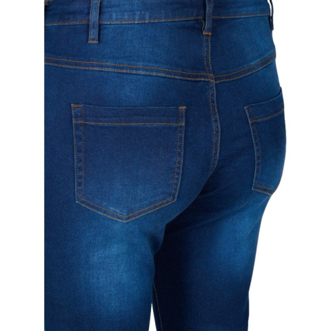 ZIZZI GRANATOWE PROSTE JEANSY N78 305A