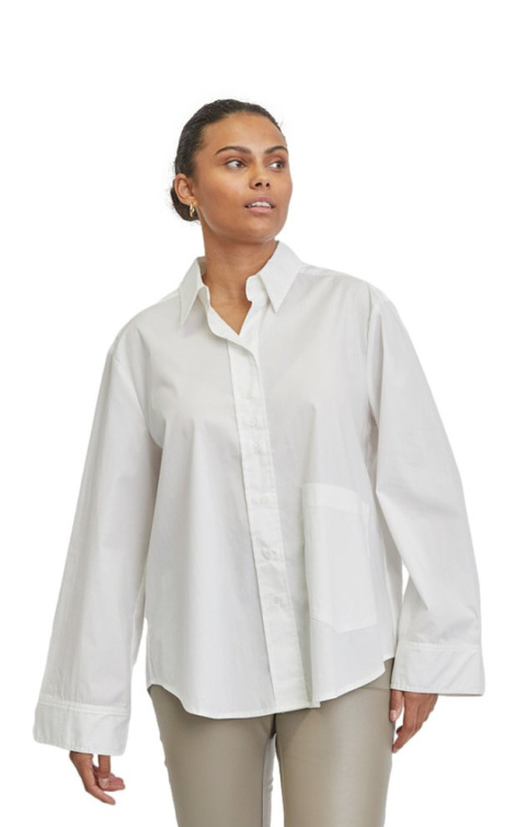 SHIRTMAKER ELEGANCKA BIAŁA KOSZULA BAWEŁNA S992