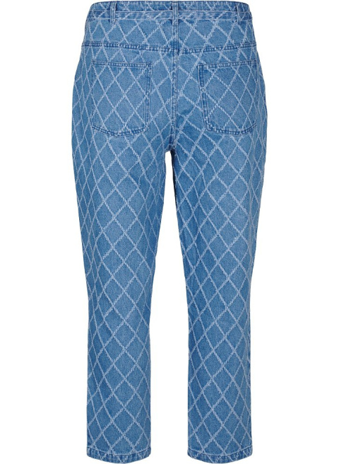 ZIZZI NIEBIESKIE SPODNIE JEANSY NADRUK BAWEŁNA 249B ZIZZI NIEBIESKIE SPODNIE JEANSY NADRUK BAWEŁNA 249B