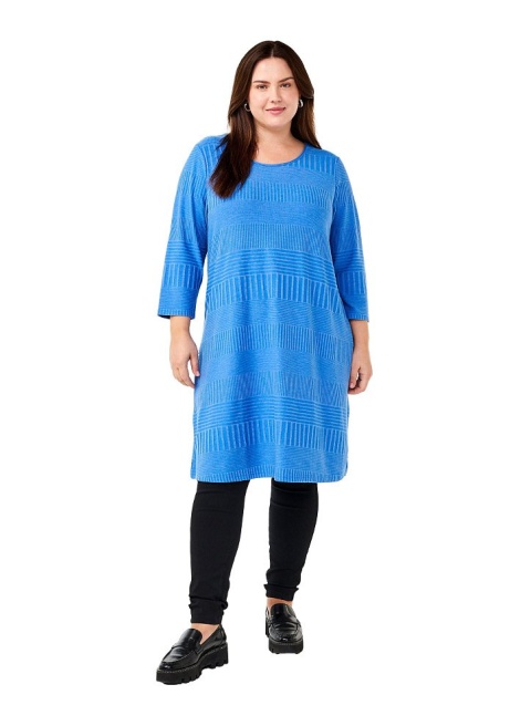 ZIZZI WYGODNA NIEBIESKA SUKIENKA WZÓR 053B