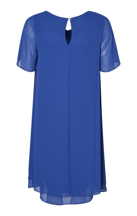 ELINETTE ELEGANCKA NIEBIESKA SUKIENKA E116
