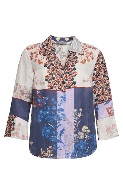 ELTON WYJĄTKOWA KOSZULA WZÓR WISKOZA LEN E737