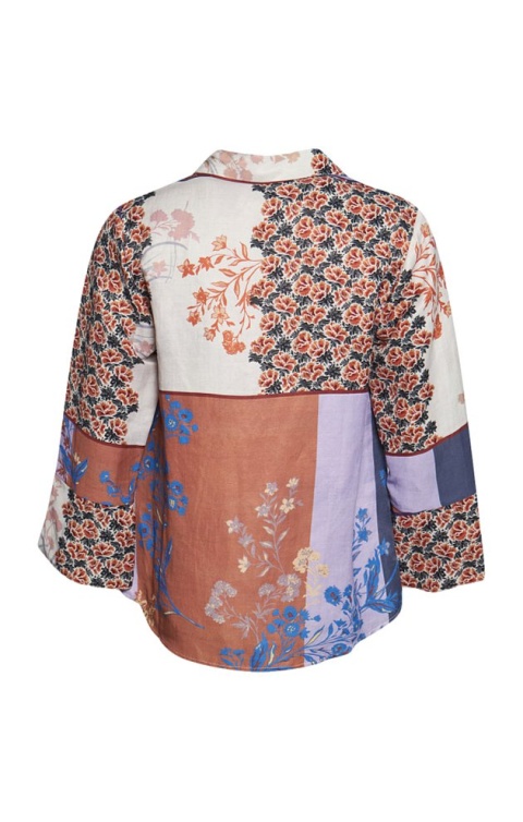 ELTON WYJĄTKOWA KOSZULA WZÓR WISKOZA LEN E737