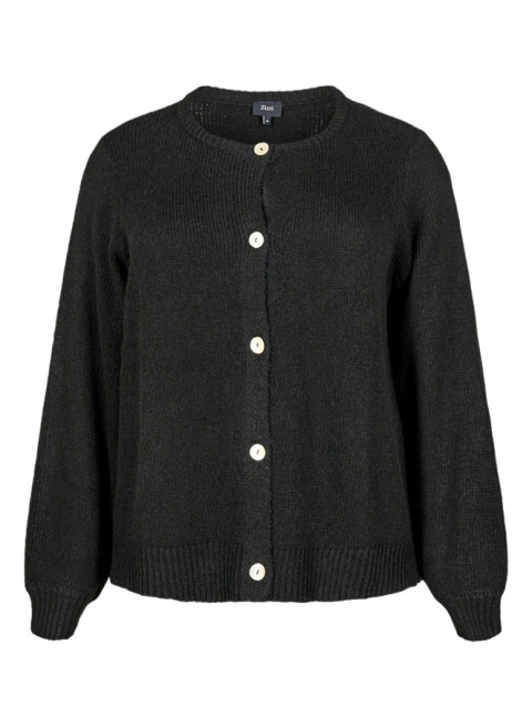 ZIZZI CZARNY DZIANINOWY SWETER KARDIGAN 415A