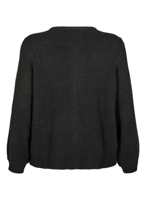 ZIZZI CZARNY DZIANINOWY SWETER KARDIGAN 415A
