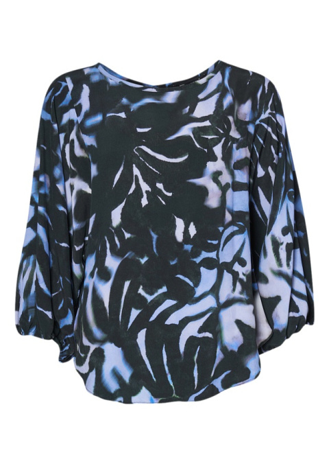 ELINETTE FIOLETOWA BLUZKA OVERSIZE WZÓR E073 ELINETTE FIOLETOWA BLUZKA OVERSIZE WZÓR E073