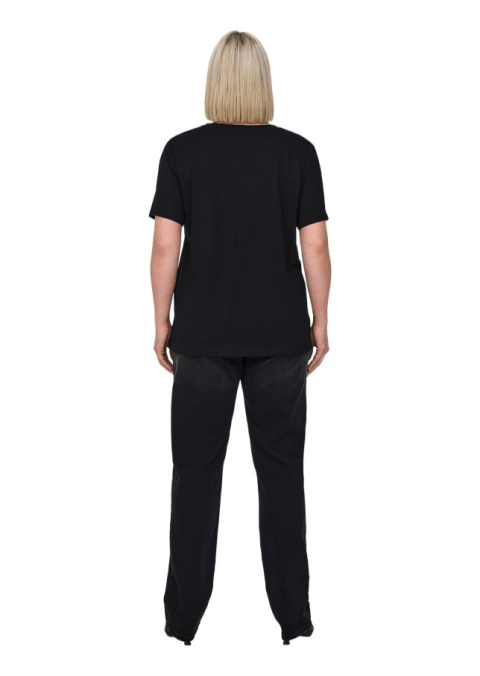 CARMAKOMA MODNY CZARNY T-SHIRT NADRUK O699 CARMAKOMA MODNY CZARNY T-SHIRT NADRUK O699