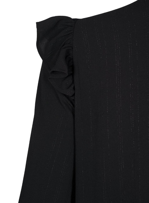 ZIZZI CZARNA SUKIENKA TUNIKA FALBANY 000L