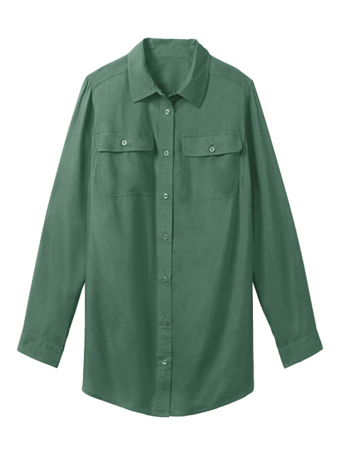 WOMAN WITHIN KLASYCZNA KOSZULA KHAKI WW70 WOMAN WITHIN KLASYCZNA KOSZULA KHAKI WW70
