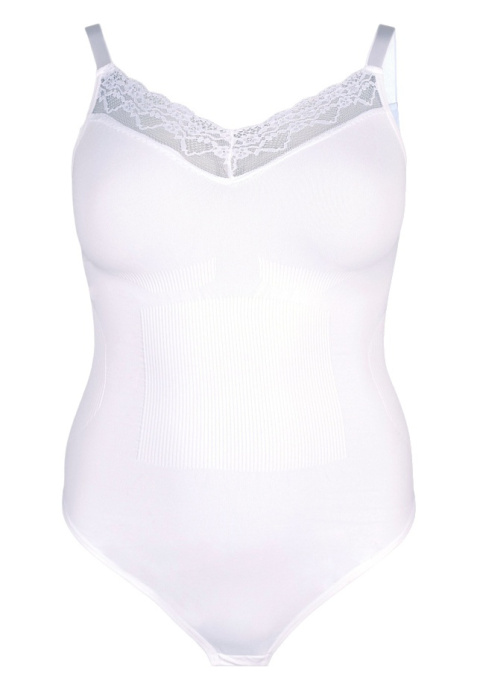 ZIZZI BIAŁE MODELUJĄCE BODY KORONKA 896B ZIZZI BIAŁE MODELUJĄCE BODY KORONKA 896B