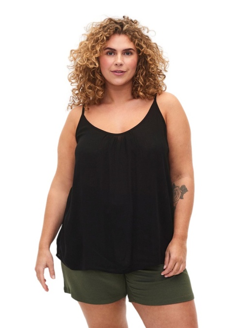 ZIZZI CZARNY TOP RAMIĄCZKA 014K