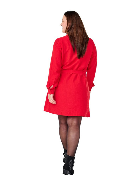 ZIZZI ELEGANCKA CZERWONA SUKIENKA KOSZULOWA 553A ZIZZI ELEGANCKA CZERWONA SUKIENKA KOSZULOWA 553A