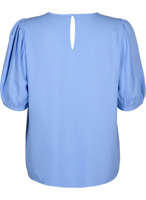 ZIZZI ELEGANCKA NIEBIESKA BLUZKA WISKOZA 570B