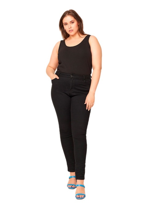 ZIZZI KLASYCZNY CZARNY TOP 010E