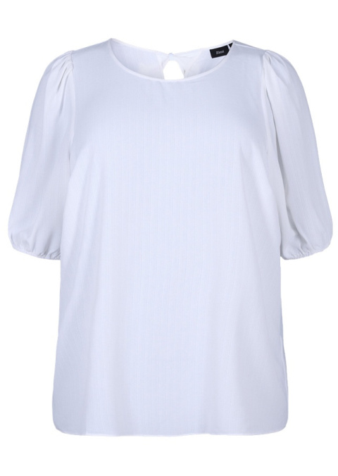 ZIZZI PIĘKNA BIAŁA BLUZKA KOKARDA 413B