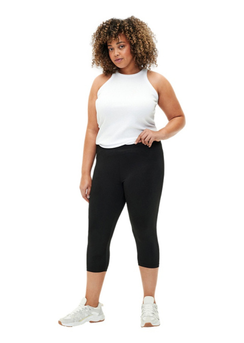 ZIZZI WYGODNE CZARNE LEGGINSY 3/4 989B ZIZZI WYGODNE CZARNE LEGGINSY 3/4 989B