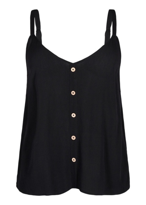 ZIZZI WYGODNY CZARNY TOP WISKOZA 014T