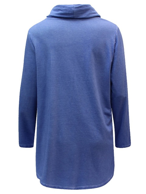 MIAMODA NIEBIESKA TUNIKA BLUZKA BAWEŁNA MM39