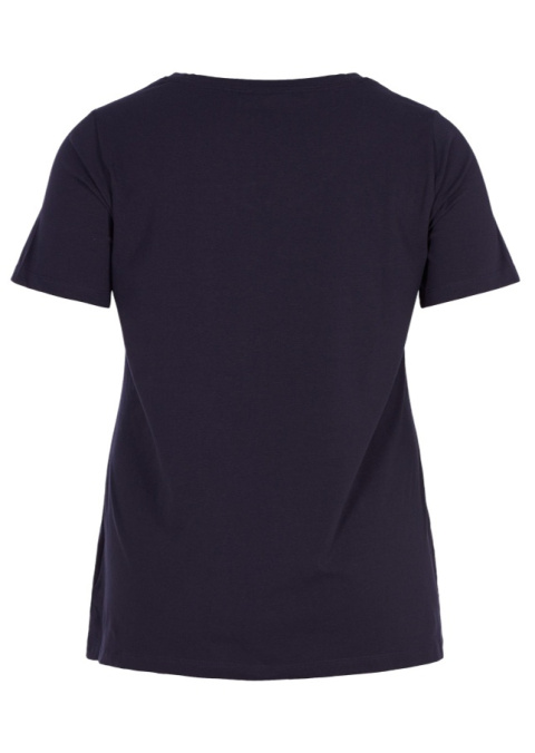 ZIZZI KLASYCZNY WYGODNY GRANATOWY T-SHIRT 010D ZIZZI KLASYCZNY WYGODNY GRANATOWY T-SHIRT 010D