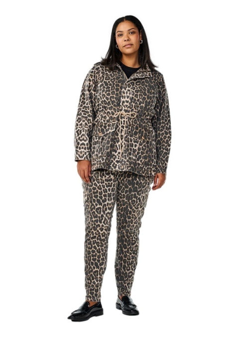 ZIZZI BAWEŁNIANA KURTKA W PANTERKĘ 956F ZIZZI BAWEŁNIANA KURTKA W PANTERKĘ 956F