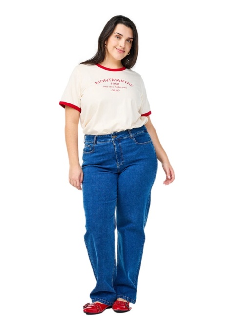 ZIZZI FANTASTYCZNY KREMOWY T-SHIRT NAPIS 505B ZIZZI FANTASTYCZNY KREMOWY T-SHIRT NAPIS 505B