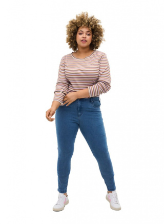 ZIZZI AMY NIEBIESKIE JEANSY ZWĘŻANE N78 568A