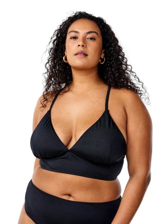 ZIZZI CZARNA GÓRA OD BIKINI WIĄZANIE 726M