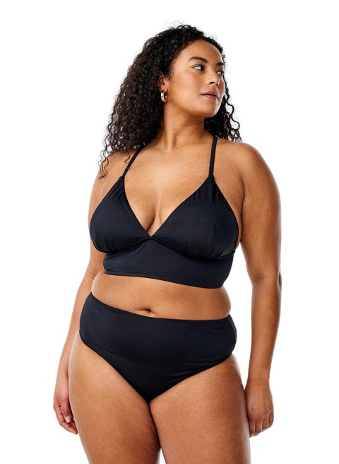 ZIZZI CZARNA GÓRA OD BIKINI WIĄZANIE 726M
