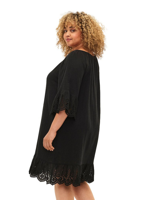 ZIZZI UROCZA SUKIENKA NA LATO BOHO CZARNA 037S ZIZZI UROCZA SUKIENKA NA LATO BOHO CZARNA 037S