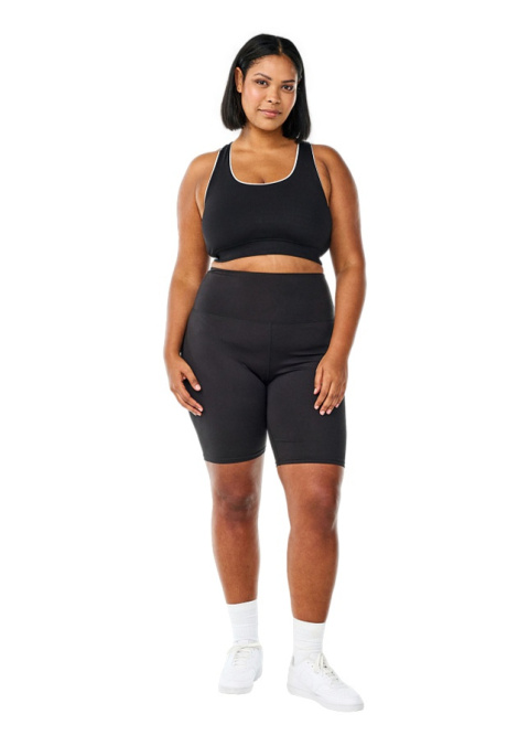 ZIZZI WYGODNE CZARNE LEGGINSY KOLARKI SPORTOWE 429E