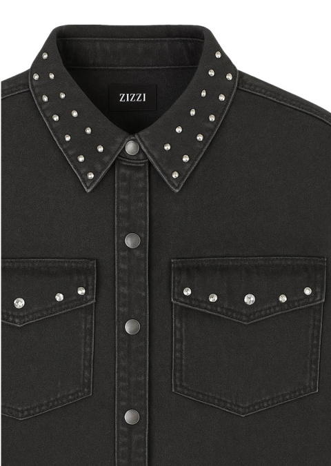 ZIZZI SZARA KOSZULA KURTKA JEANSOWA BAWEŁNA 282C ZIZZI SZARA KOSZULA KURTKA JEANSOWA BAWEŁNA 282C