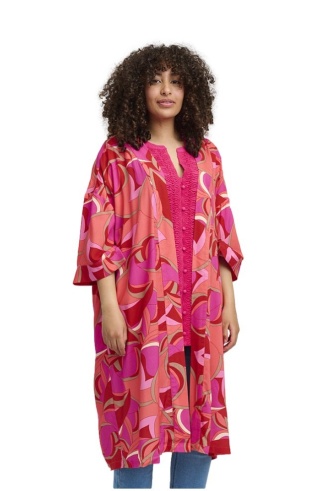 ADIA PIĘKNA KOLOROWA NARZUTKA KIMONO A308