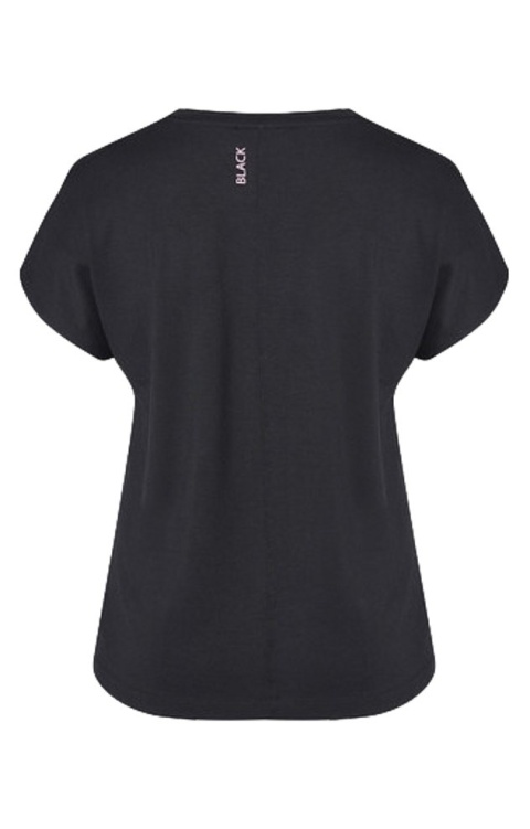 PONT NEUF CZARNY T-SHIRT BLUZKA NADRUK V216