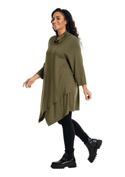 STUDIO OLIWKOWA ASYMETRYCZNA TUNIKA WISKOZA S868