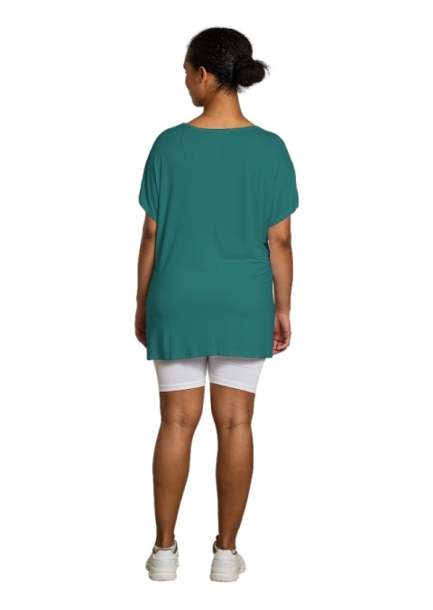 SANDGAARD LUŹNA TURKUSOWA BLUZKA T-SHIRT S103 SANDGAARD LUŹNA TURKUSOWA BLUZKA T-SHIRT S103