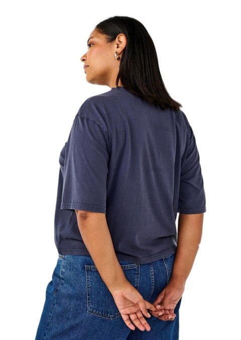 ZIZZI PUDEŁKOWY GRANATOWY T-SHIRT BAWEŁNA 224C ZIZZI PUDEŁKOWY GRANATOWY T-SHIRT BAWEŁNA 224C