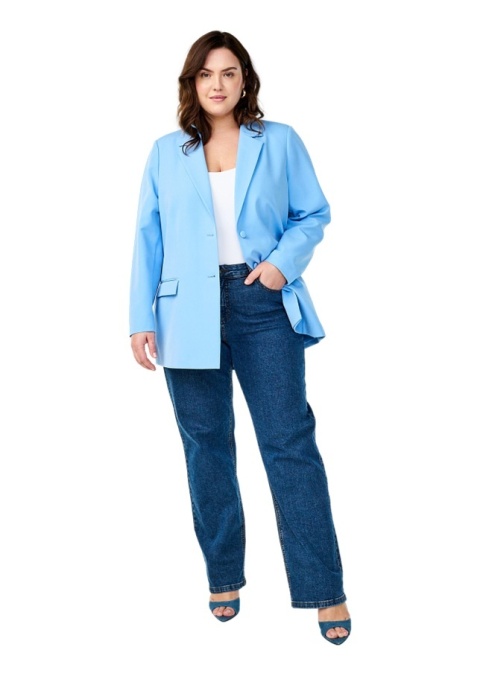 ZIZZI ELEGANCKA BŁĘKITNA MARYNARKA 377B