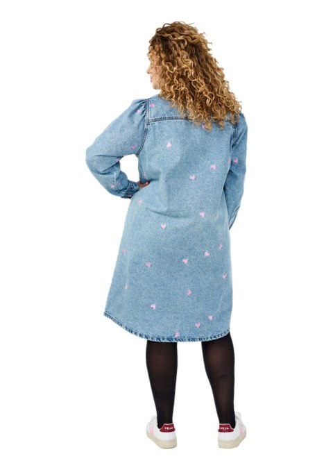 ZIZZI NIEBIESKA JEANSOWA SUKIENKA KOSZULOWA SERCA 041B ZIZZI NIEBIESKA JEANSOWA SUKIENKA KOSZULOWA SERCA 041B