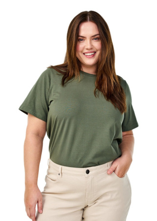 ZIZZI KLASYCZNY ZIELONY T-SHIRT BAWEŁNA 185A